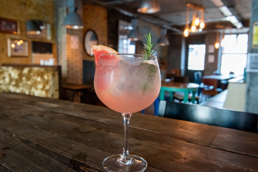 Cocktails served at the Cardiff Arms