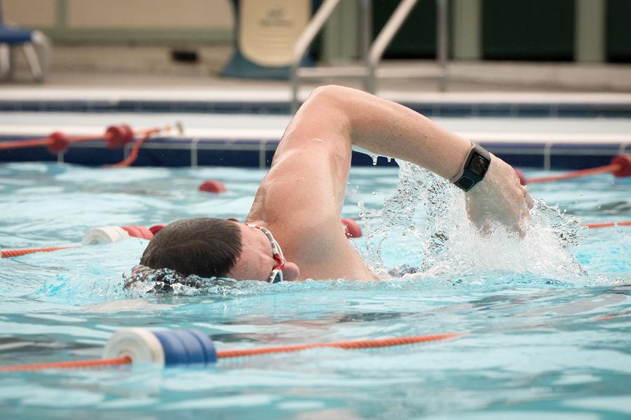 Lane swimming