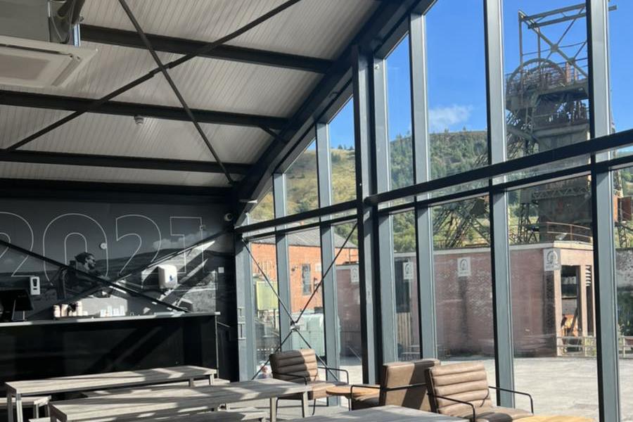 Mezzanine dining at Zip World Tower