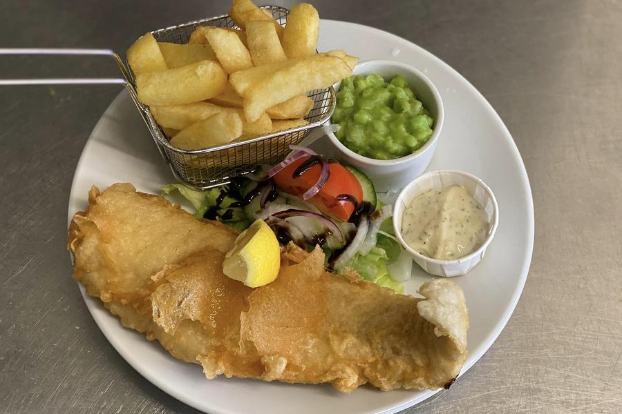 Fish and chips at Graham's Kitchen
