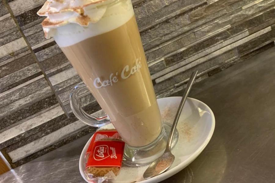Delicious coffee at Cafe Cafe