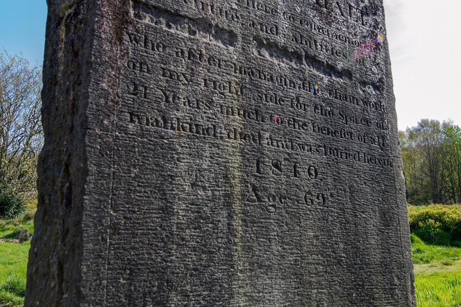 Stranger Halt Stone  on Pontypridd Heritage Walk